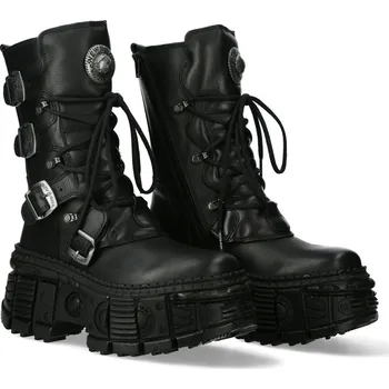 Pánská zimní obuv boty NEW ROCK - CRUST NEGRO, TANK - M.WALL373-S5