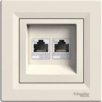 EPH4700123 Zásuvka datová RJ45, kat.6 UTP, krémová, Schneider