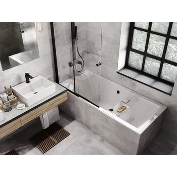 Vana Besco Quadro Slim obdélníková vana 170 x 75 cm bílá VANQAUD170SLIM