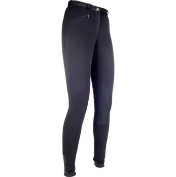 Jezdecké kalhoty HKM Rajtky Penny Easy HKM, s kolenními záplatami, dámské, černé 38