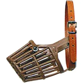 Náhubek pro psa Gimborn Náhubek plastový č. 2/2 s kůží