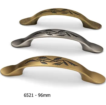 Nábytkové kování 652 - 96 mm, 805 kartáčovaná mosaz rustik