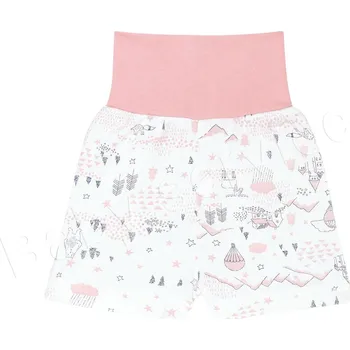 Kojenecké šaty Baby Service Kraťásky Městečko Růžová Vel. 68