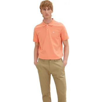 Pánské tričko Tom Tailor pánské triko s límečkem 1031006/10926 Korálová XXXL