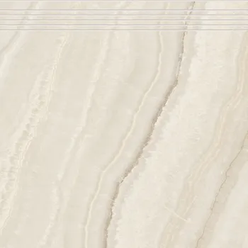 Obklad Onyx, DCP63835, schodovka, 60 x 60 cm, tmavě béžová