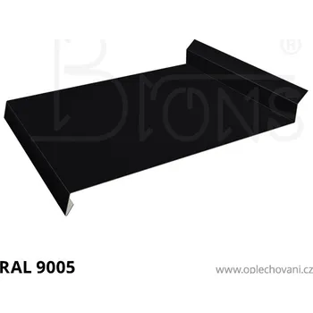 Střešní lemovaní Oplechování říms rš 310 černá