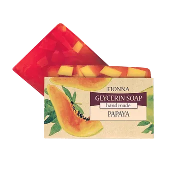 Koupelová kosmetika Fionna Glycerinové mýdlo s ovocnou vůní Papája
