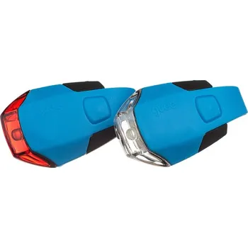 Cyklosvítilna GUEE Camaro set přední+zadní světlo/blikačka-modrá (GUEE Camaro set přední+zadní světlo/blikačka-modrá)