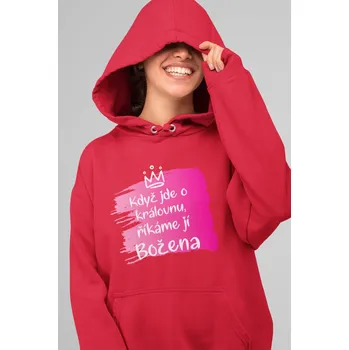 Dámská mikina Dámská mikina Božena Barva: Červená, Velikost: 2XL