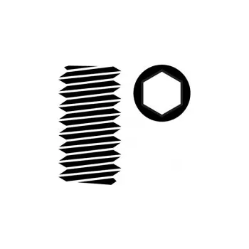 RC vybavení Ocelový Inbusový červík, M3x3mm, 10 ks.