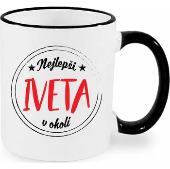 Hrnek - Nejlepší Iveta v okolí Barva: Černá