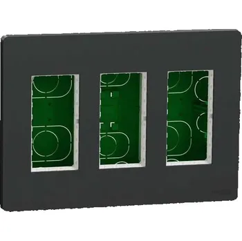 NU173454 Centrální jednotka 3x4 modulů zapuštěná, System+, Antracit, Schneider