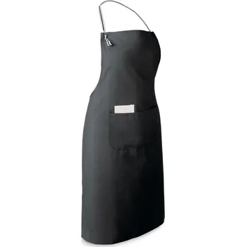 Kuchyňská zástěra CHIVES. Zástěra z bavlny a polyesteru (150 g/m²) - Černá