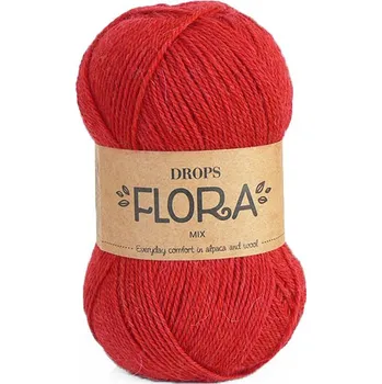 Příze Příze DROPS Flora mix 18 - červená