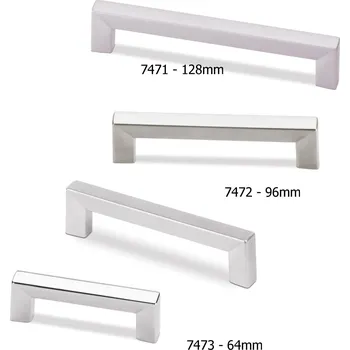 Nábytkové kování 747 - 96 mm, 800 matný chrom