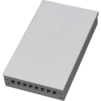 Síťový kabel Optický box nástěnný vnitřní kovový pro 8 SC simplex (LC duplex, E2000)