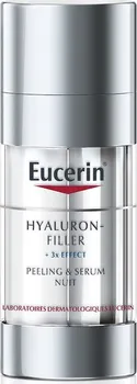 Pleťové sérum Eucerin Hyaluron-Filler + 3x Effect Night Peeling & Serum pleťové sérum proti vráskám 30 ml