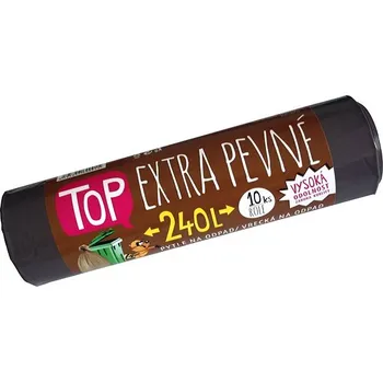 Pytle na odpadky Vipor Top extra pevné 240 l hnědé 10 ks