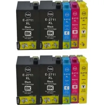 BIGPACK 2X EPSON 27XL T2715 CMYK + 2X 27XL BK ZDARMA