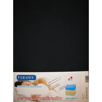 Prostěradlo Jersey prostěradlo 90x200/25 cm (č.35-černá)