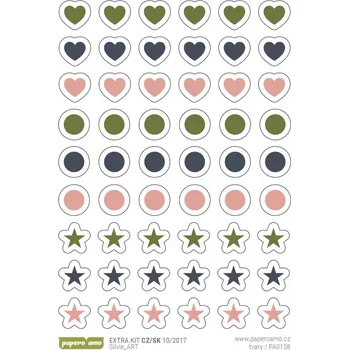 samolepka Papero amo - Samolepky arch - PODZIMNÍ ROMANTIKA / Symboly