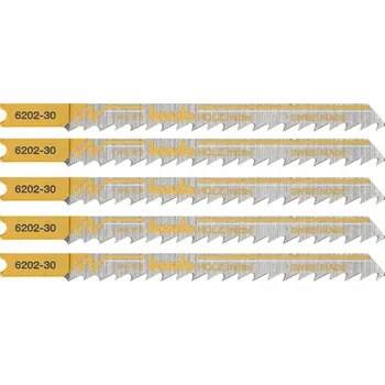 Pilová lišta kwb 620235 Čepele nožové pilky, zpracování dřeva, HCS, univerzální dřík, Profi Pack, 5 x střední 5 ks