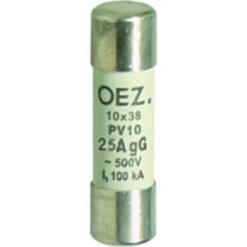 pojistka OEZ:06704 (PV10 16A aM) PV10 16A aM Pojistka válcová motorová 16A aM 10x38 - pouze proti zkratu, OEZ