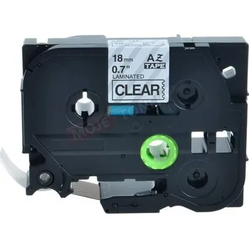 Počítačové příslušenství KOMPATIBILNÍ PÁSKA BROTHER TZ-141/TZe-141 PRŮHLEDNÁ/ČERNÁ TISK, 18mm