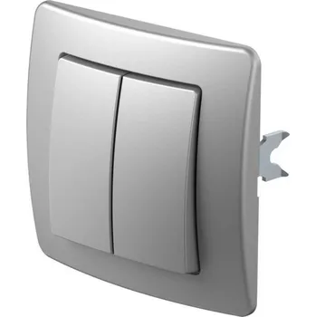 vypínač SE50ES-B Přepínač sériový 10AX 250V~ ES - matná stříbrná, TEM