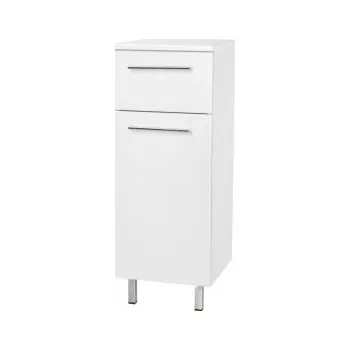 Koupelnový nábytek Krajcar KZ Zenon koupelnová skříňka 33 x 88 x 33 cm s košem bílá S0112.33ANK