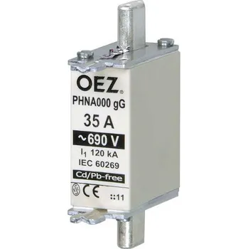 pojistka OEZ:40504 (PHNA000 10A gG) PHNA000 10A gG Vložka pojistková Un AC 690 V / DC 250 V, velikost 000, gG , OEZ