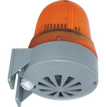 4FN 601 33.4 Houkačka HVS85-12LED-R (oranžové LED, 85dB, DC/AC 12V, IP65, vert.montáž, spínaná impulzem), Tesla Stropkov