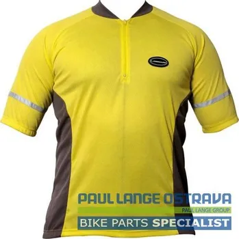 cyklistický dres LONGUS dres BASIC žlutý (LONGUS dres BASIC žlutý)