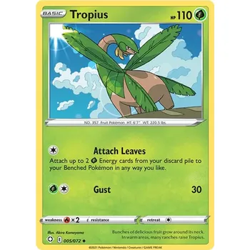 Karetní hra Tropius 005/072 - Shining Fates Typ karty: Non-Holo