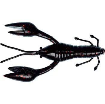 Rybářský háček 6ks - Gumová Nástraha Gunki Hourra Craw 10cm 9,4gr Black Red Flake