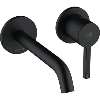 Vodovodní baterie Nova Fonte Puristic - umyvadlová podomítková baterie, vyložení 180 mm, černá 202443915