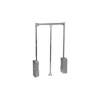 Nábytkové kování Sklopný věšák 0-83cm,mat.chrom-hlinik