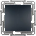 EPH1100171 Ovládač tlačítkový dvojnásobný bezšroubový, antracit, Schneider