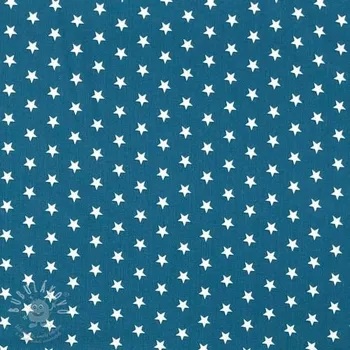 Bavlněná látka Petit stars indigo