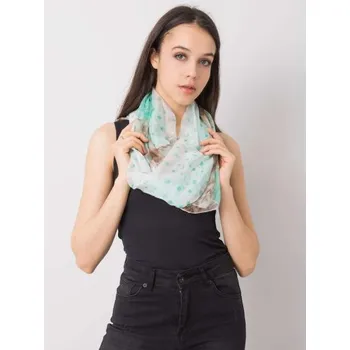 Dámská šála vzorovaná MELVIN zelená a béžová