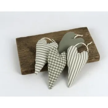 Srdíčko - béžová, Varianta Satén (jednobarevná)