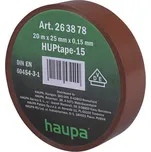 263878 Páska izolační PVC 25 mm x 20 m, hnědá, Haupa