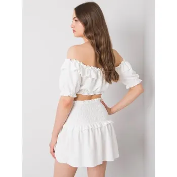 Dámská sukně Dámská sukně mini Joanna OCH BELLA bílá