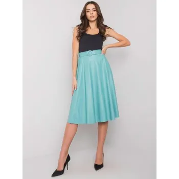 Dámská sukně Dámská sukně z ekokůže GERRIE tyrkysová