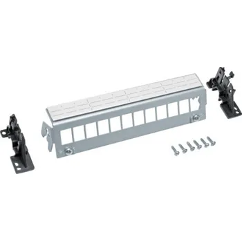 Rozvaděč FZ12MK Patch panel prázdný pro montáž prvku 12x Keystone JACK na lištu DIN, Hager