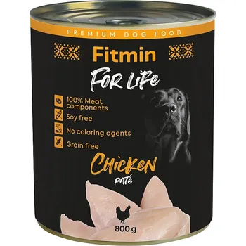 Krmivo pro psa Fitmin For Life Kuřecí konzerva pro psy 800 g