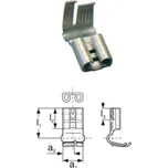 PK 1,5-F 608C-V Konektor plochý lisovací 6,3x0,8mm s pocínováním