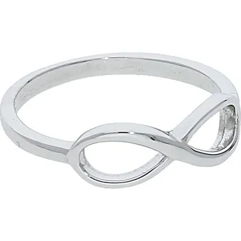 Prsten Goldstore Stříbrný prsten hladké nekonečno Velikost: 55