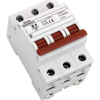 Jistič 01-3004202B EV Jistič EV-6J (6 kA) 3P B 4A, Bonega