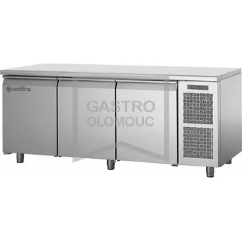 Coldline Chladící stůl TP17/1M s deskou bez zadního lemu Varianta: Chladící stůl TP17/1M s deskou bez zadního lemu